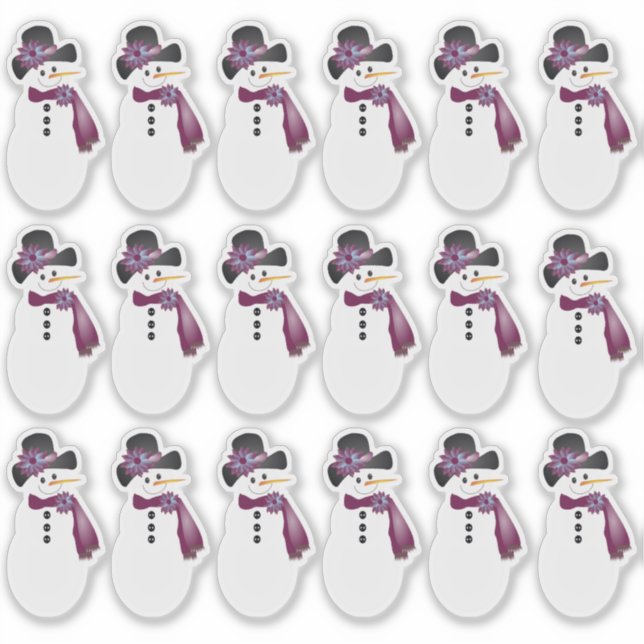 18 Whimsical Snowman (Front)