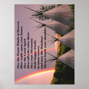 18"x24" Canvas Cherokee Blessing Prayer Print