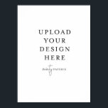 18" x 24" Poster Print - Portrait<br><div class="desc">Customize your design in Templett. After you are done editing,  download your file in a JPG format (don't forget to turn on the bleed option). Upload your design here by clicking on the blue "Personalize" button.</div>