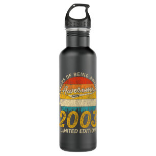 18 Year Old Bday 2003 Awesome Since 18th Birthday 710 Ml Water Bottle