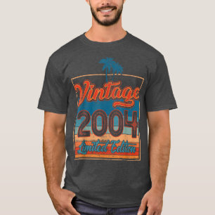 18 Year Old Birthday Gifts Vintage 2004 Limited Ed T-Shirt