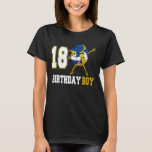 18 Year Old  Dabbing Volleyball 18th Birthday Boy  T-Shirt<br><div class="desc">18 Year Old  Dabbing Volleyball 18th Birthday Boy Teens</div>