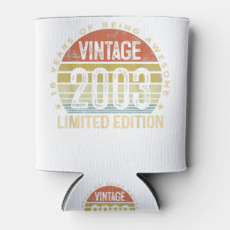 18 Year Old Gifts Vintage 2003 Limited Edition 18t Can Cooler