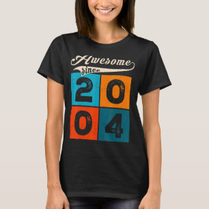 18 Year Old Men Women On Birthday Awesome Since 2 T-Shirt