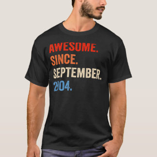 18 Years Old Awesome Since September 2004 18th Bi T-Shirt