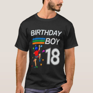 18 Years Old Birthday Bouldering Rock Climbing for T-Shirt