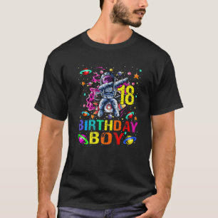 18 Years Old Boy Astronaut 18Th Birthday Boy Space T-Shirt