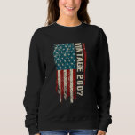 18 Years Old Gifts Vintage 2007 18th Birthday Amer Sweatshirt<br><div class="desc">18 Years Old Gifts Vintage 2007 18th Birthday American Flag</div>