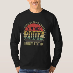 18 Years Old Gifts Vintage 2007 Funny 18th Birthda T-Shirt