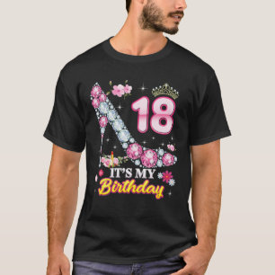 18 Years Old It's My 18Th Birthday Pink Diamond Sh T-Shirt
