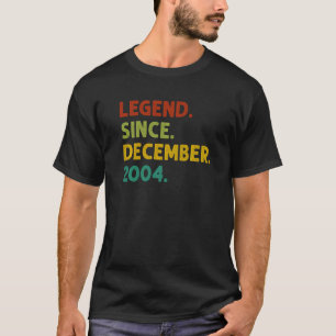 18 Years Old  Legend Since December 2004 18th Birt T-Shirt