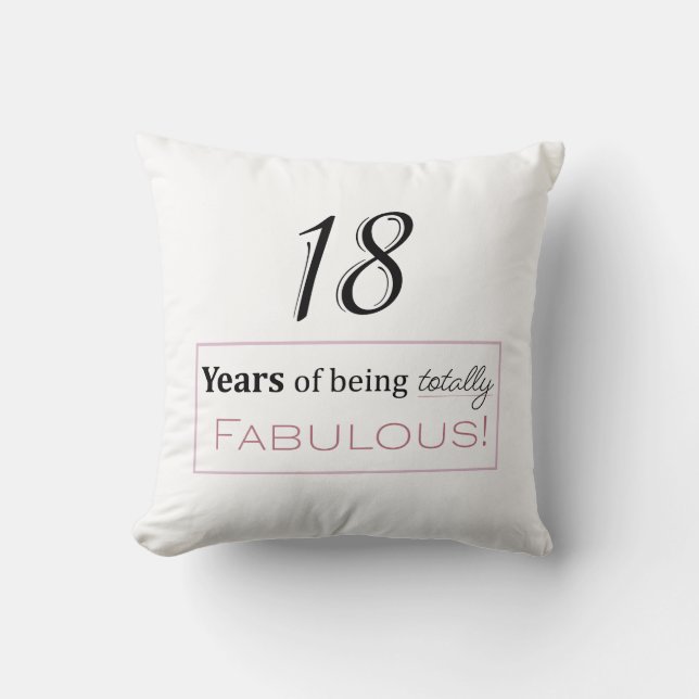 18e anniversaire cadeau Coussin (Recto)