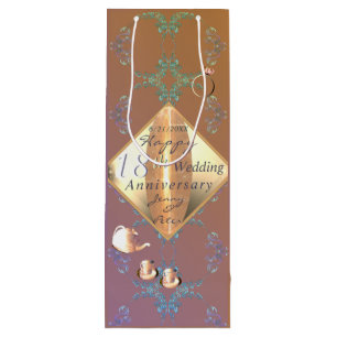 18e anniversaire Mariage sac cadeau Porcelaine
