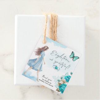 18e étiquette cadeau d'anniversaire