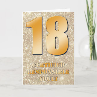 18e Joyeuse carte d'anniversaire
