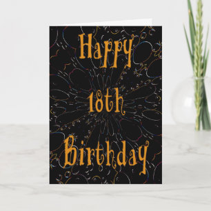 18ème Carte d'anniversaire