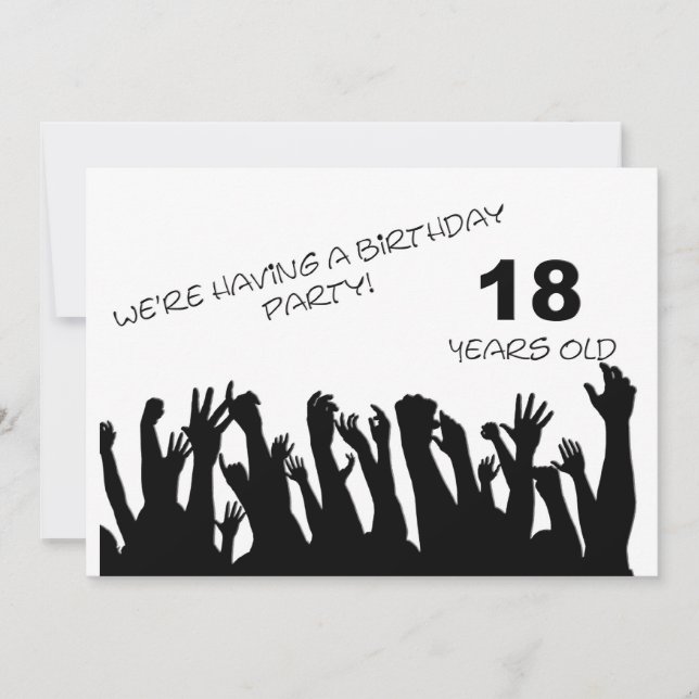 18ème invitation à la fête avec foule (Devant)