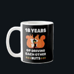 18th 18-Year Wedding Anniversary Funny Couple For  Coffee Mug<br><div class="desc">18th 18-Year Wedding Anniversary Funny Couple For Him Her</div>