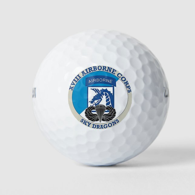 18th Airborne Corps Golf Balls  (Front)