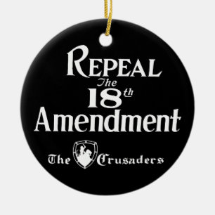 18th Amendment Ceramic Ornament