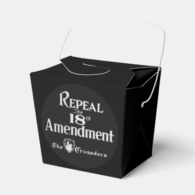 18th Amendment Favor Box (Front Side)