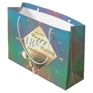 18th Anniversary Acquamarine (Colour) Gift Bag