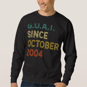 18th Birthday 18 Years Old Goat Since October 2004 Sweatshirt