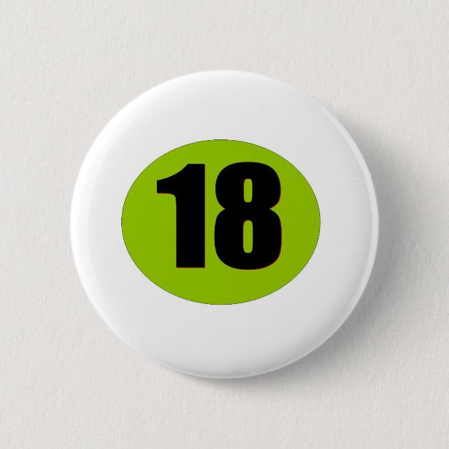 18th Birthday 2 Inch Round Button (Front)