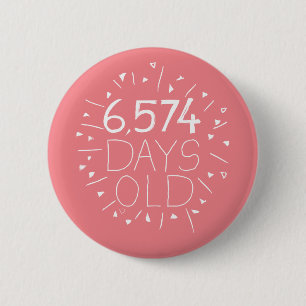 18th birthday badge party accessory teenager gift  2 inch round button