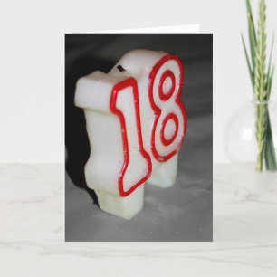 18th Birthday Candle Birthday Card