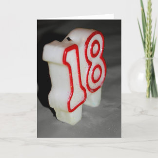 18th Birthday Candle Birthday Card