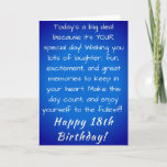 18th Birthday Card<br><div class="desc">Happy 18th Birthday Greeting Card. 18th Birthday Celebration.</div>