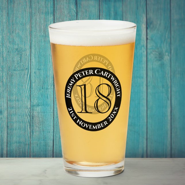 18th Birthday Celebration Glass (Creator Uploaded)