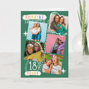 18th Birthday Daughter Photo Keepsake Memories Card
