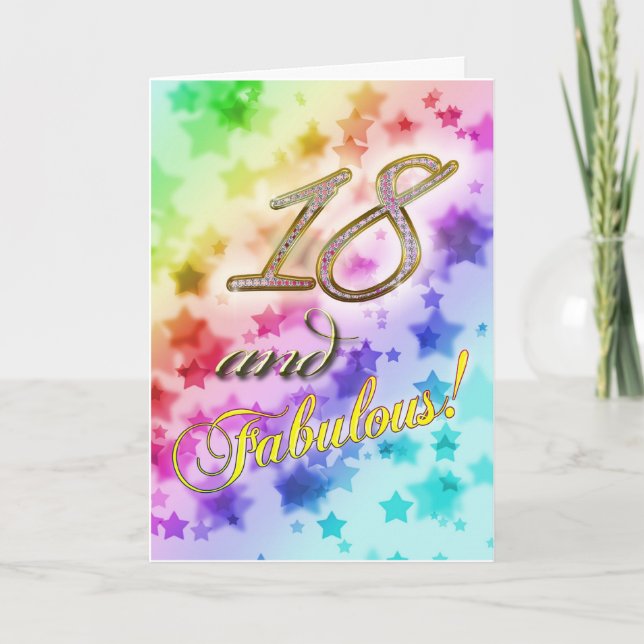 18th birthday for someone Fabulous Card (Front)