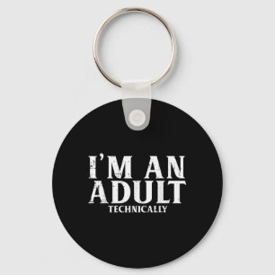18th Birthday Funny 18 Years Women Men Boys Girls Keychain