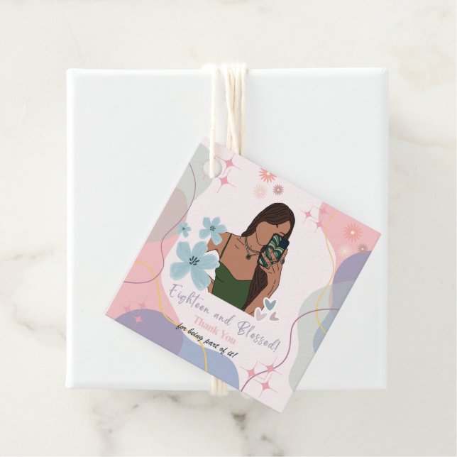 18th Birthday gift tag (In Situ)