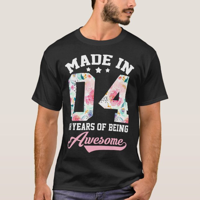 18th Birthday Girl Gift for teenager Girls Made in T-Shirt (Front)