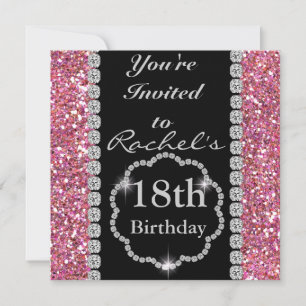 18th Birthday GLAM Invitation