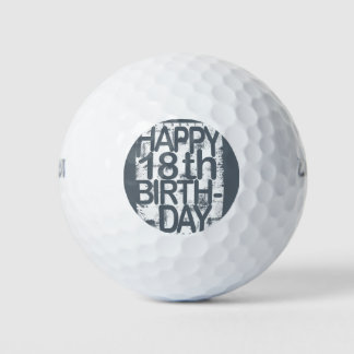 18th BirthDay Golf Balls