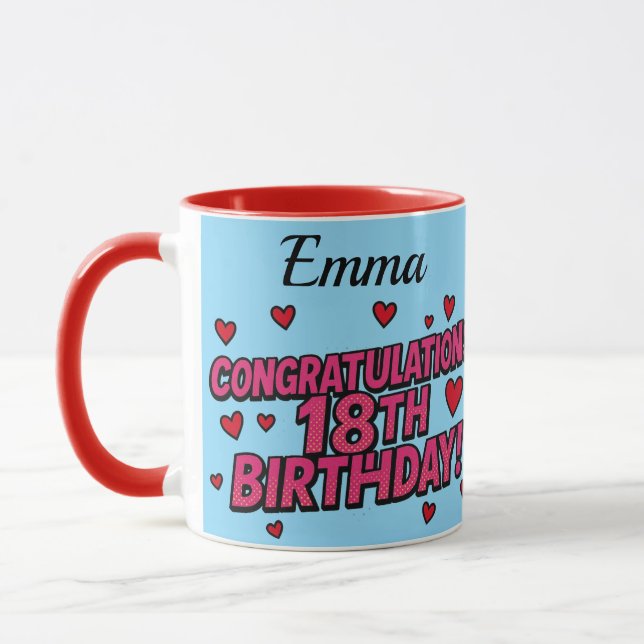 18th birthday Mug (Left)