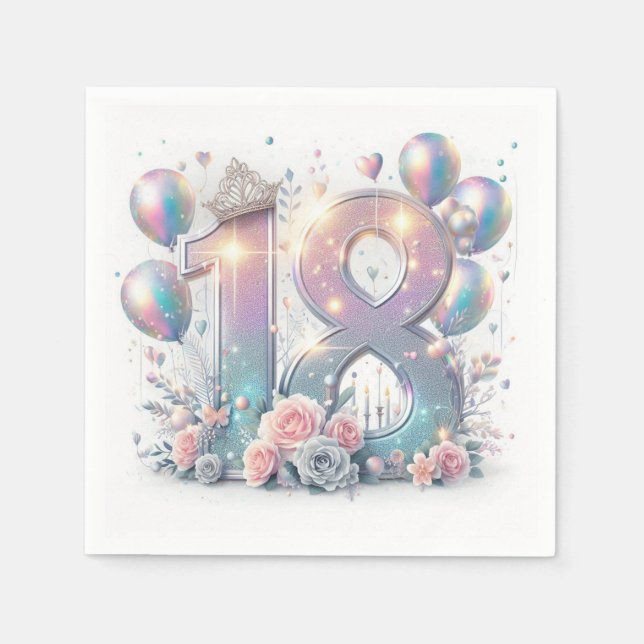 18th Birthday Napkin (Front)