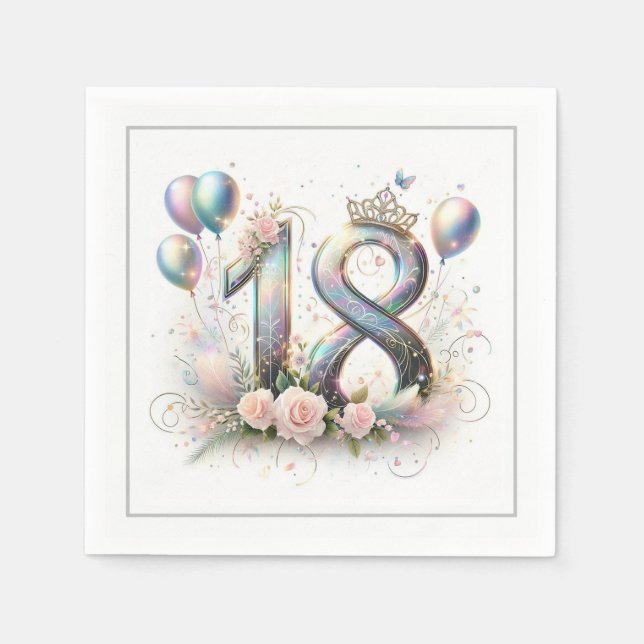 18th Birthday Napkin (Front)