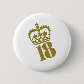 18th Birthday - Number – Eighteen 2 Inch Round Button