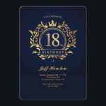 18th Birthday Party Invitation<br><div class="desc">An eighteenth birthday party invitation for a special celebration. (Logo vector created by freepik - www.freepik.com). The card is easy to customize with your wording, font, font colour and paper shape options. Not exactly what you're looking for? All our products can be custom designed to meet your needs at no...</div>