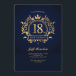 18th Birthday Party Invitation<br><div class="desc">An eighteenth birthday party invitation for a special celebration. (Logo vector created by freepik - www.freepik.com). The card is easy to customize with your wording, font, font colour and paper shape options. Not exactly what you're looking for? All our products can be custom designed to meet your needs at no...</div>