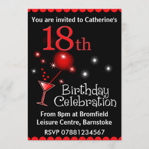 18th Birthday Party Invitation