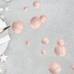 18th birthday party rose gold glitter drips pink confetti<br><div class="desc">Girly and feminine confetti for your 18th birthday party table setting. A rose gold faux metallic, foil looking background decorated with faux rose gold glitter drips. Templates for a date and name/age 18. Dark rose gold coloured letters. Some confetti chips with name and date, others with the text: Happy Birthday...</div>
