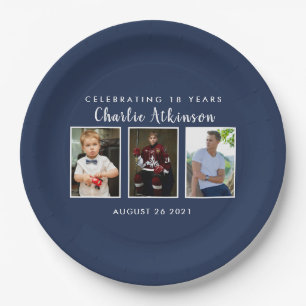 18th birthday photo plate