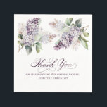 18th Birthday Purple Lilac Spring Flower Cocktail Napkin<br><div class="desc">Soft watercolor purple lilacs create pretty springtime 18th birthday cocktail napkins. The calligraphy adds an elegant touch. This item is part of the Purple Spring Lilac Flower collection. It lets you choose a theme and then easily create a unique invitation suite, welcome signs and party decorations. With these DIY templates...</div>